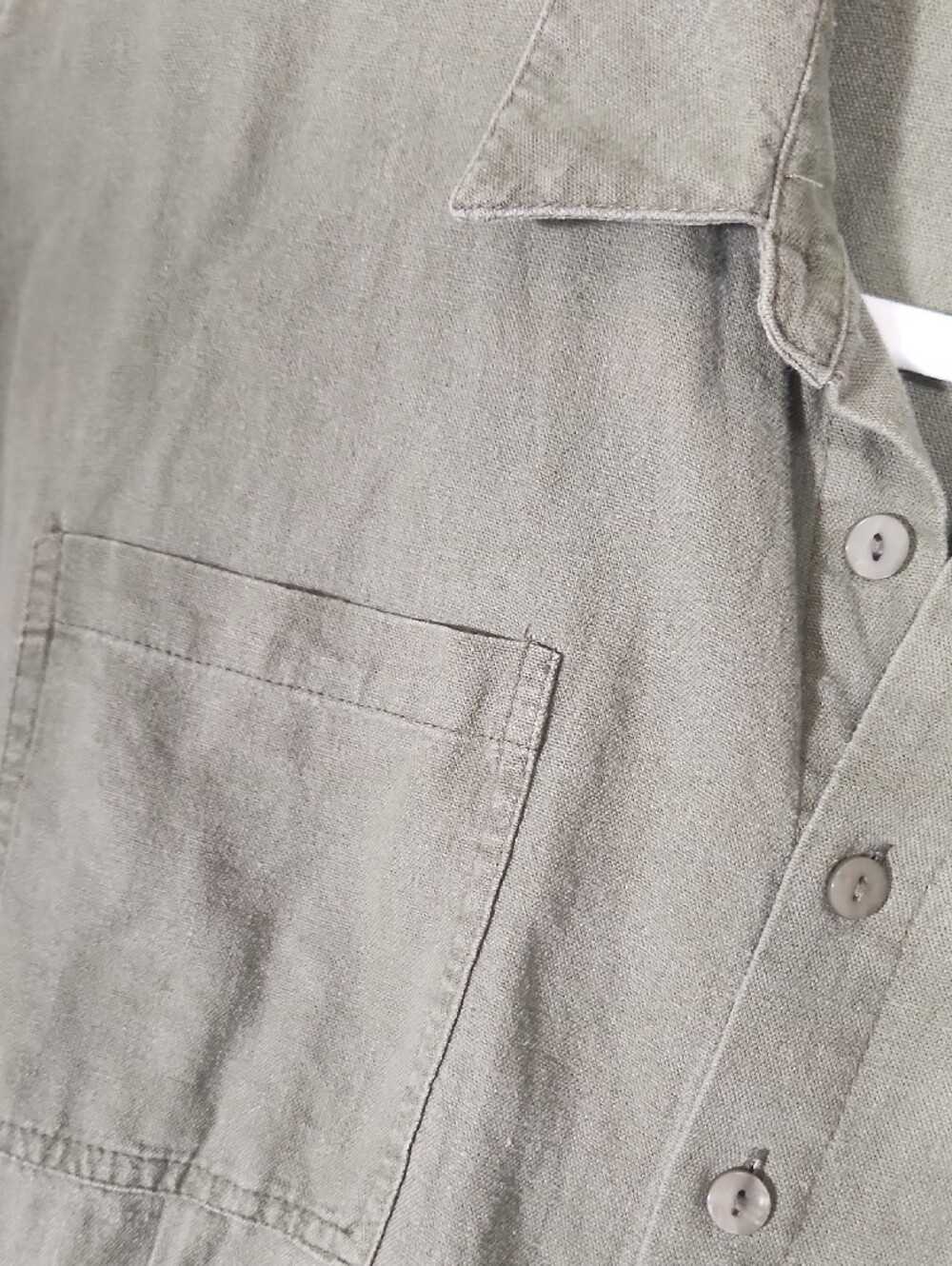 Tahari Olive Green Utility Jumpsuit - Picture 4 of 15